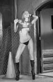 b&w image of Meriah Nelson stripping